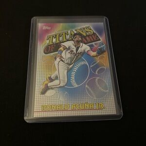 Topps Ronald Acuña Jr. Multi-Color Titans of the Game Baseball Card